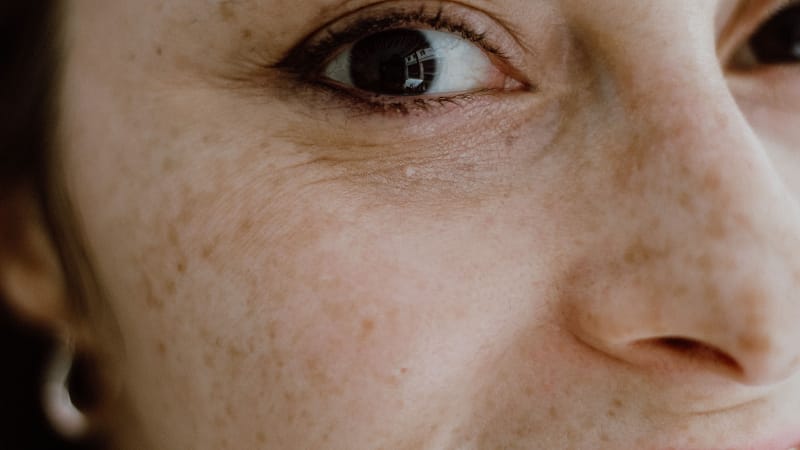 Close up of girls eyes