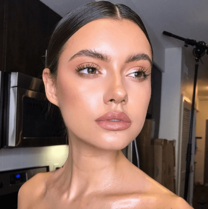 Glowing wedding skin complexion